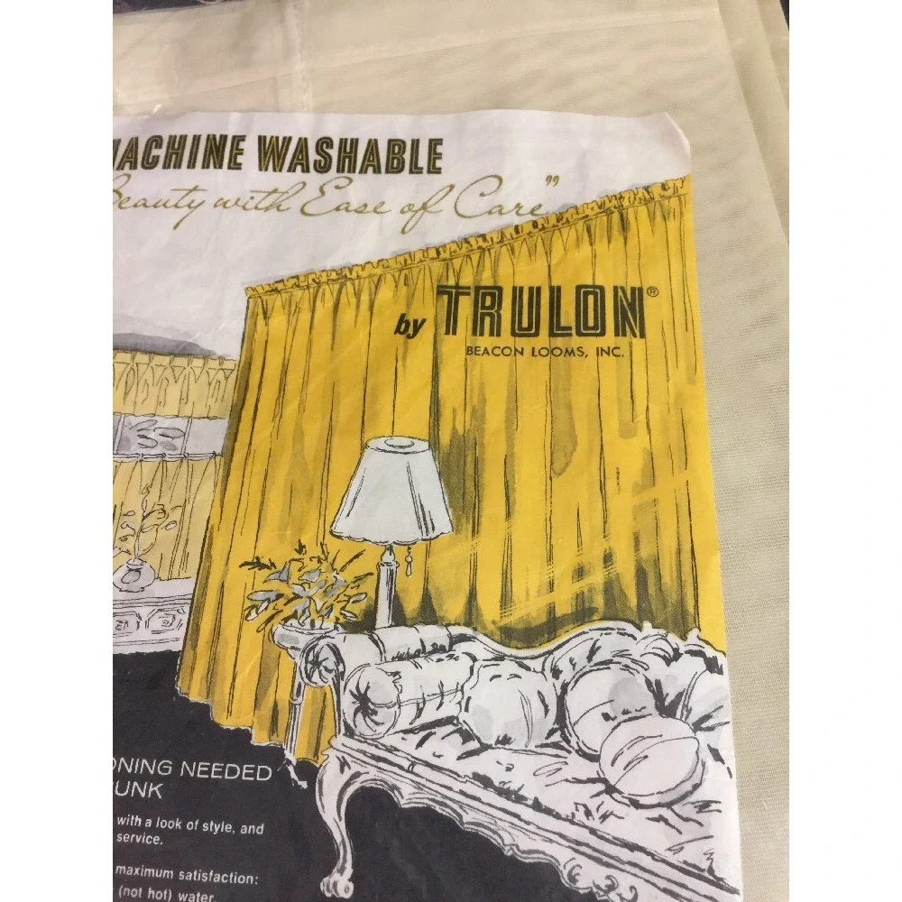 Vintage Trulon Curtains Panel 81